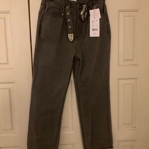 Classic Gray Women's Straight Leg Jeans